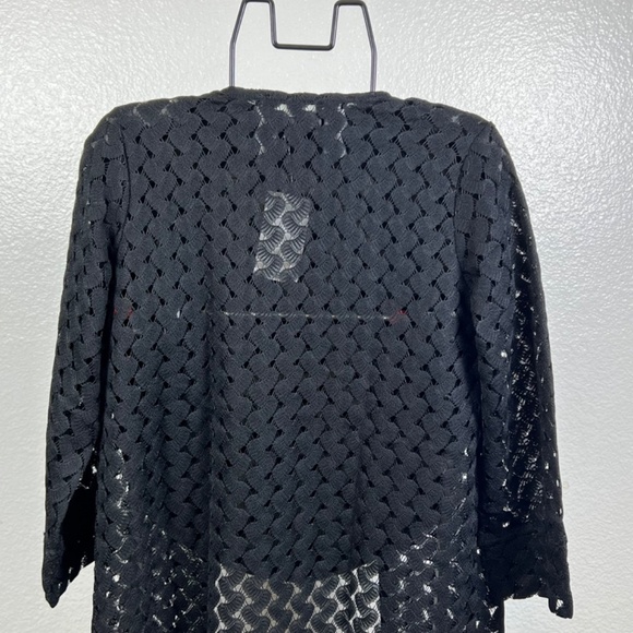G by Giuliana Black Label Crochet Lace Knit Topper Size XXS - Picture 4 of 10